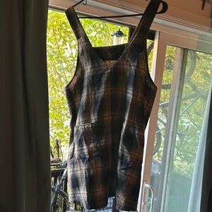 Multicolored Square Neck Sleeveless Knee-Length Sundress